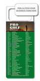 Custom Pro-Golf Schedule w/ Magnetic Topper, 3.5