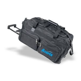 Custom 11" Rolling Duffle Bag w/ 5 Pockets, Travel Bag, Carry on Luggage Bag, Weekender Bag, Sports bag