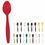 Blank Colorware 7" Plastic Spoon - The 500 Line, Price/piece