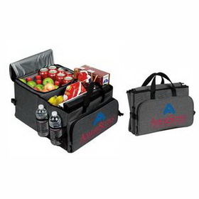 Deluxe 40 Cans Cooler, Custom Logo Car Trunk Organizer with Cooler, Personalised Trunk Organizer, 21" L x 10.25" W x 15" H