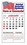 Custom Adhesive Calendar Pad w/ 3 Month View, Price/piece