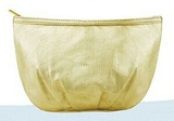 Blank Large Pleated Cosmetic Bag, 11 3/4
