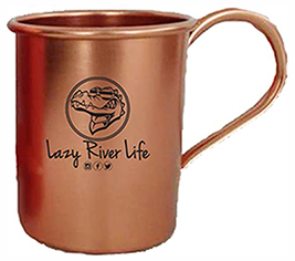 Custom 14 Oz Aluminum cup, copper coated inside and out, 5" H x 3.25" Diameter