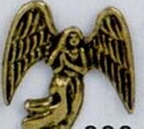 Custom Angel w/ Harp Stock Cast Pin