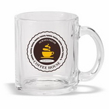 Coffee mug, 11 oz. Glass Coffee Mug (Import), Personalised Mug, Custom Mugs, Advertising Mug, 3.75