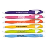 Custom Silhouette Tropics Retractable Ball Point Pens, 5 11/16