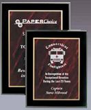 Blank Acrylic Plaques w/ Red Marble Pattern & Gold Border (8