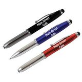 Custom Three-In-One Stylus, Flashlight and Ballpoint Pen