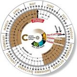Custom .020 White Plastic Birth Date Finder Wheel Calculator 6