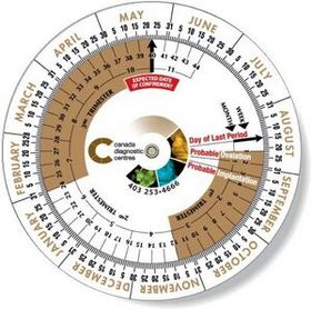 Custom .020 White Plastic Birth Date Finder Wheel Calculator 6" dia, Full Colors
