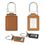 Custom Concord Leather Key Chain - Tan, 1 1/2" W x 3 5/8" H x 1/4" D, Price/piece