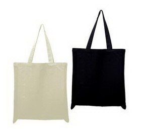 Blank Promotional Tote with Self Fabric Handles, 15" W x 16" H