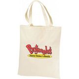 Custom 6 Oz. Cotton Canvas Shopping Tote Bag with 20