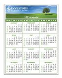 Custom Repositionable Vinyl Wall Calendar - (1 Color Up To 4 Front)