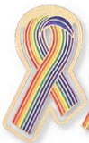 Custom Rainbow Pride Awareness Ribbon Bookmark