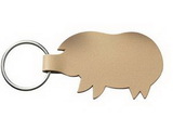 Custom 2-Sided E-Con-O Leather Pig Keychain