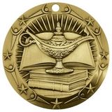 Custom 3'' World Class Book & Lamp Medallion (G)