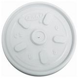 Blank White Vented Lids (For 12 Oz. Foam Container)