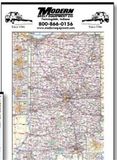 Custom Large Full Apron Indiana State Map Calendar - Thru 5/31/12