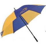 Custom Golf Umbrella- Yellow / Blue (Screen printed)