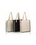 Custom Modern Canvas Tote with Natural Handles and Contrasting Piping, 14" W x 15" H x 4" D, Price/piece