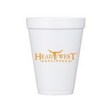 Custom 10 oz White Styrofoam Insulated Hot or Cold Foam Cup