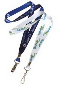 Custom 1 Day Rush USA made Full Color Sublimated Lanyard, 5/8" W x 36" L