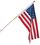 Custom Endura Poly U.S. Outdoor Banner Flag w/ Pole Sleeve & Leather Tab, Price/piece