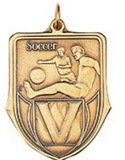 Custom 100 Series Stock Medal (Male Soccer Player) Gold, Silver, Bronze
