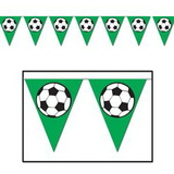 Custom Soccer Ball Pennant Banner, 10