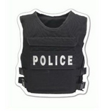 Custom Bullet Proof Vest Magnet - 9.1-11 Sq. In. (30 MM Thick)