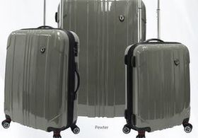 Blank Sedona 3PC 100 percent Polycarbonate Hardcase Luggage Set, 30.5" H x 20.5" W x 12.5" D