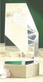 Custom Optical Crystal Pentagon Award (7