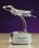 Custom Optical Crystal 747 Jet Airplane Award (3.5"x4"), Price/piece