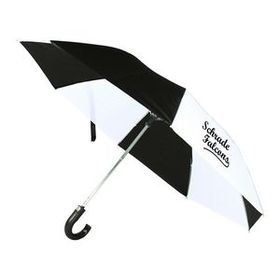 Custom The 41" Auto Open Folding Umbrella with Hook Handle