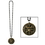 Custom Beads Necklace w/ Pirate Coin Medallion, 36" L, Price/piece