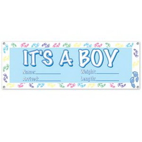 Custom It's A Boy Sign Banner