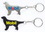 Custom Dog Aluminum Bottle Opener With Keychain (9 Week Production), 2 3/8" L X 1 1/2" W, Price/piece