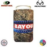 Custom Premium Mossy Oak Or Realtree Full Color Dye Sublimated Collapsible Foam Can Insulator, 1/8