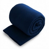 Blank Fleece Throw Blanket - Navy Blue (50