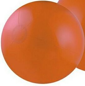 Custom 12" Inflatable Solid Orange Beach Ball