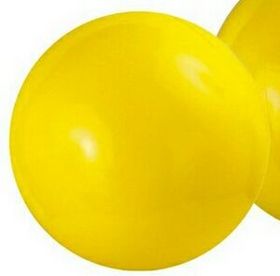 Custom 12" Inflatable Solid Yellow Beach Ball