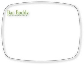 Custom The Bar Buddy Flexible Cutting Board FDA Approved .030 Clear Plastic, Spot, 0.03" Thick x 5.75" W x 7.5" L