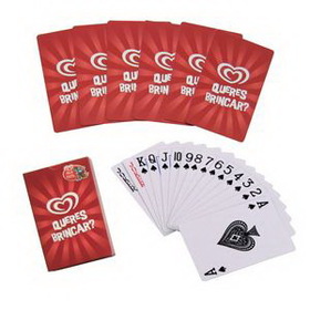 Custom Bridge Size Full Color Printed Playing Cards, 3 1/2" L x 2 1/4" W