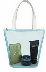 Custom Contrast Color Transparent Tote Bag (8-1/4"x5"x10-1/4")