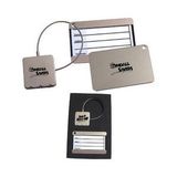 Custom Stainless Steel Luggage Tag & Lock Gift Set