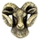 Blank Ram Mascot Fully Modeled 3 Dimensional Pin, Price/piece