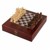 Custom Rosewood Finish Chess Set (Screen printed)