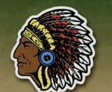 Custom Indian Head W/ Headdress Magnet - 5.1-7 Sq. In. (30MM Thick)