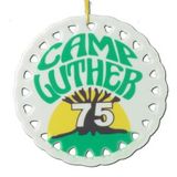 Custom Round Ceramic Ornament With Full Color Imprint - Ships In 3 Days
